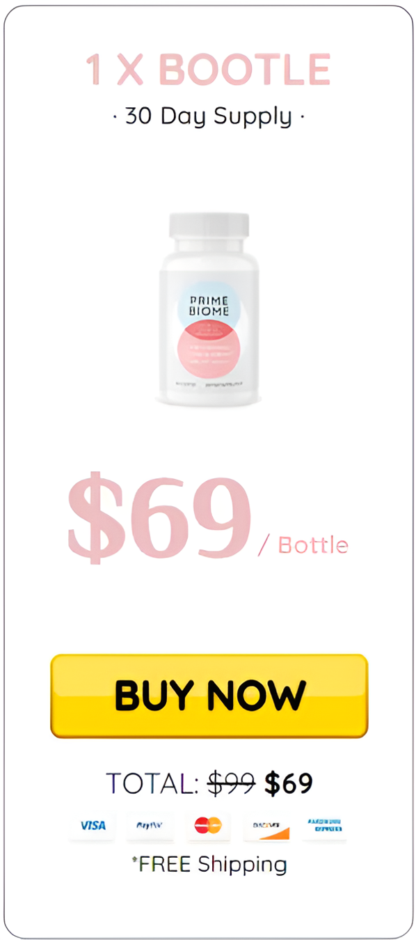 PrimeBiome $69/bottle