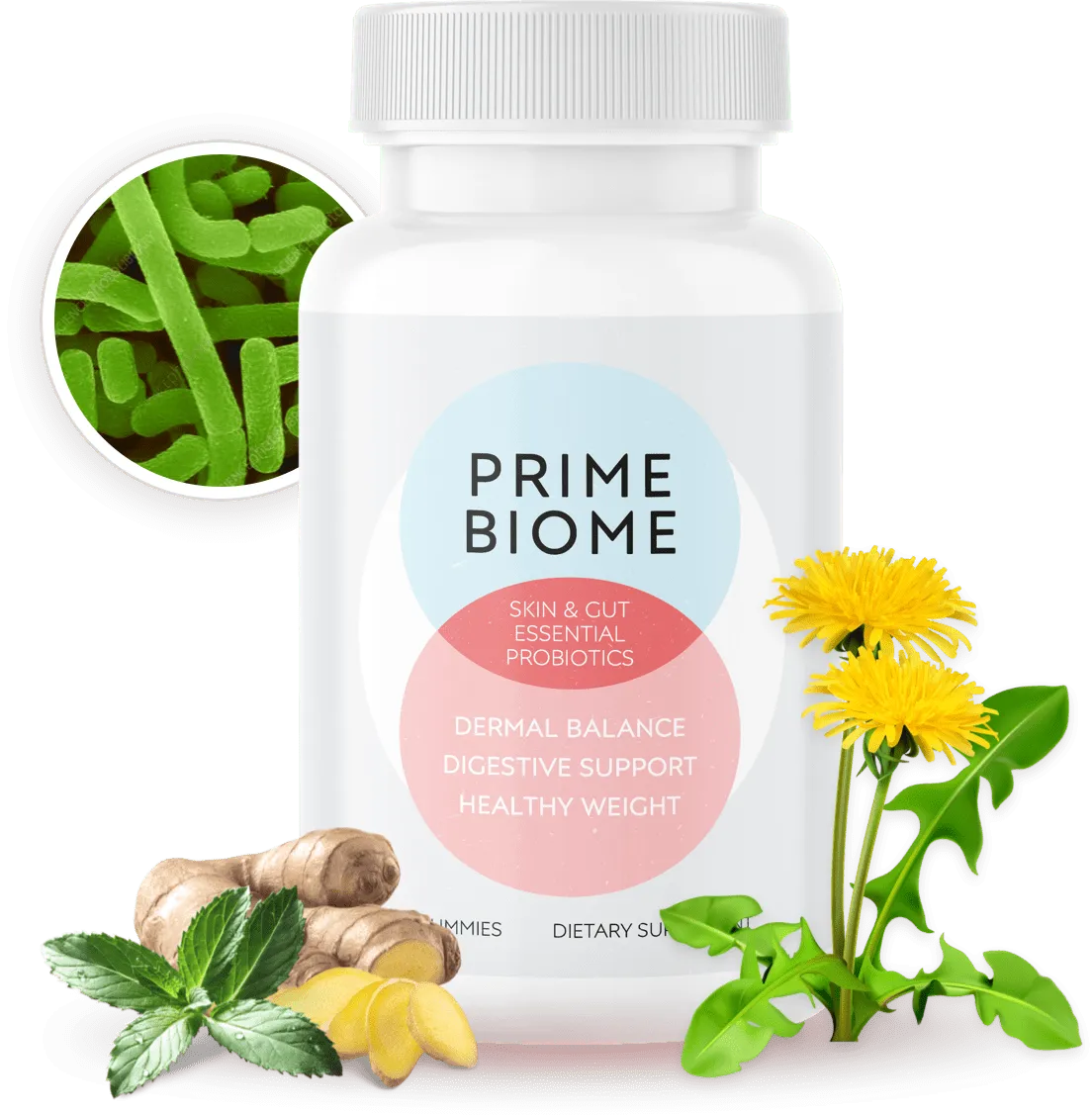 PrimeBiome Skin And Gut Health Supplement